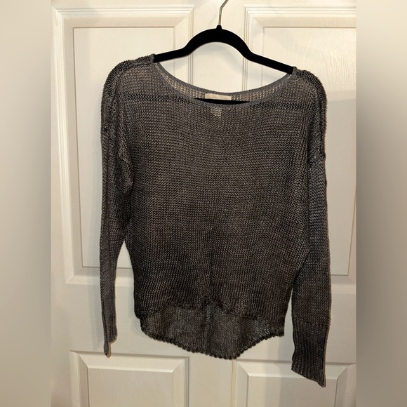 Denim & Supply Ralph Lauren Gray Women's knit light Sweater S beach boho vintage - Picture 1 of 6